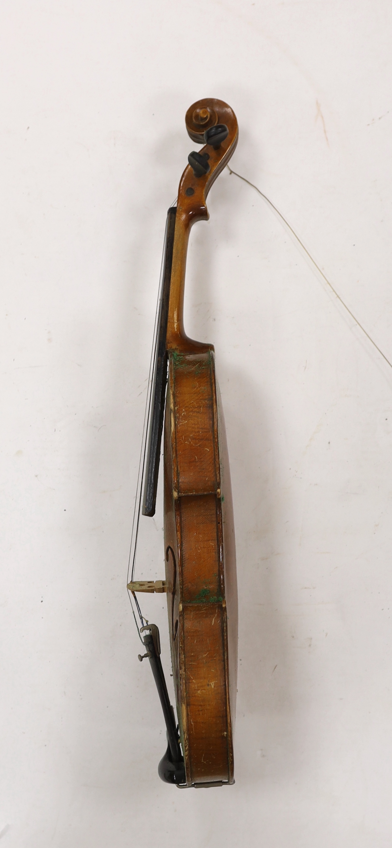 Two late 19th/early 20th cased century violins